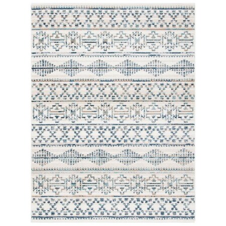 Safavieh 2 ft. 4 in. x 9 ft. Sedona 800 Global Rectangle Power Loomed Rug - Ivory & Blue SED807C-29